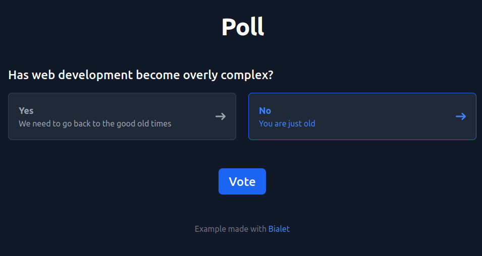 Poll Vote