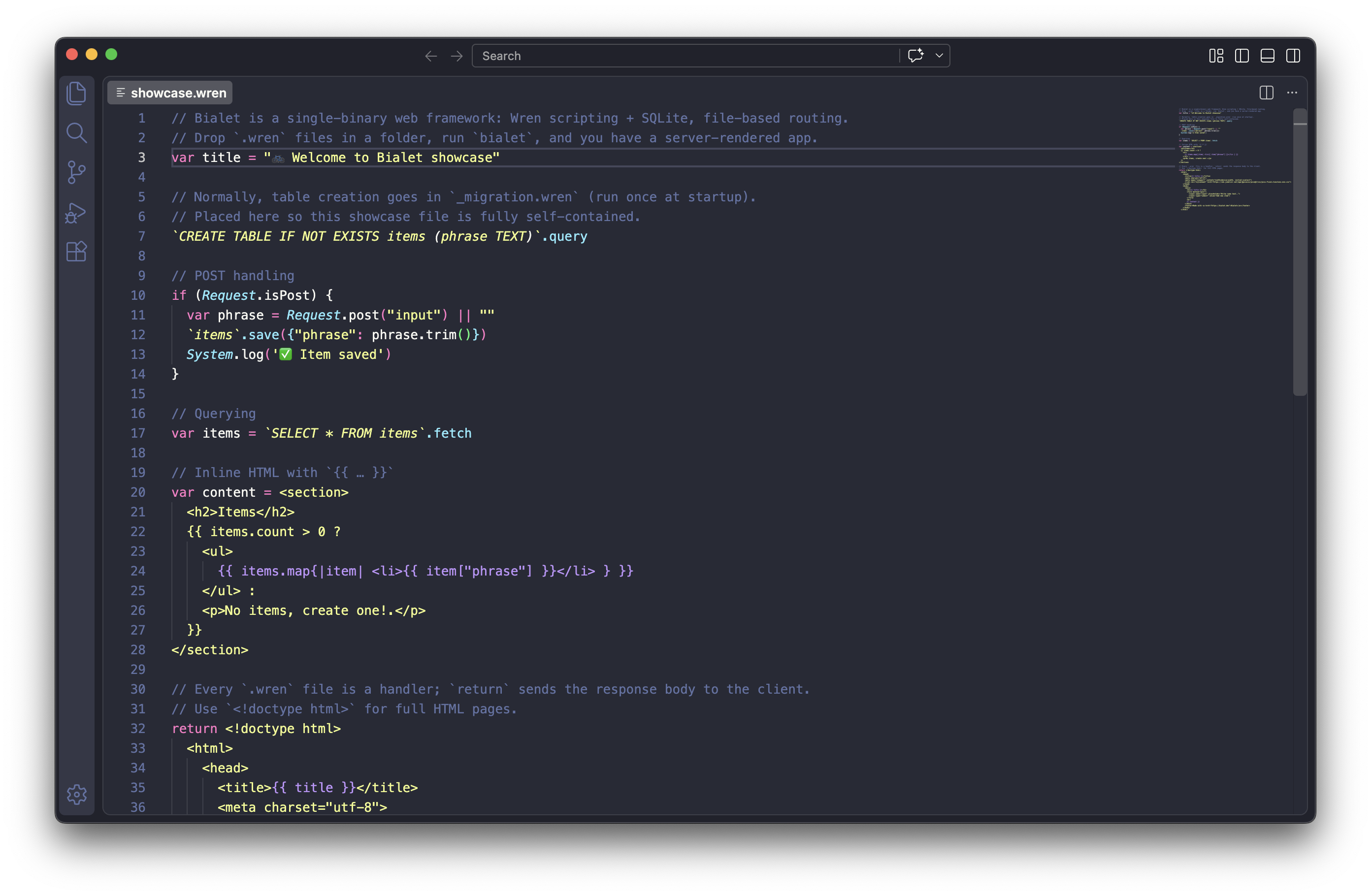 VS Code syntax highlighting